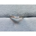 DISCOUNT!! Silver Half-Eternity Ring