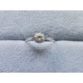 DISCOUNT!! Silver Solitaire Ring