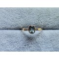 Pretty 9ct Gold Aquamarine Ring
