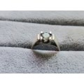 DISCOUNT!! Silver Solitaire Ring