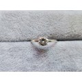 DISCOUNT!! Silver Solitaire Ring
