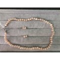 Discount!! Freshwater Pearl Necklace and Earring Set
