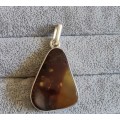 DISCOUNT!!! Silver Amber Pendant