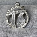 Silver 13 Pendant