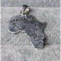 Silver Africa Pendant