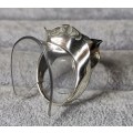 Silver Smoky Quartz Ring
