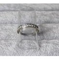 Silver Half- Eternity Ring