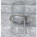 Silver half Eternity Ring