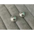 Silver Ball Earrings