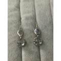 Silver Labradorite Earrings