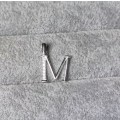 Silver `M` Pendant