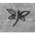 Cute Silver Dragonfly Pendant