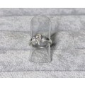 Silver Solitaire ring