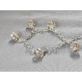 Silver Crowns Bracelet