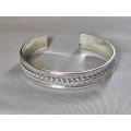 Patterned Silver Cuff