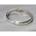 Detailed Silver Bangle
