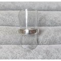 Silver Faith and Love Ring
