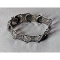 Detailed Silver Bracelet
