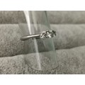 BROWNS Platinum Claw Set Protea Trilogy Ring