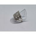 Silver Roses Ring