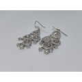 Dazzling Silver Earrings