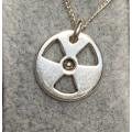 Silver Radioactive Necklace