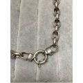 Silver Chain and Bracelet Set