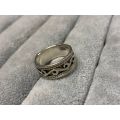 Patterned Silver Ring