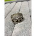 Patterned Silver Ring