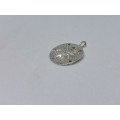 Silver Pansy Shell Pendant