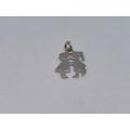 Silver Kissing Couple Charm