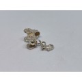 Silver Baby Carriage Charm