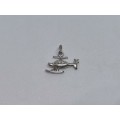 Silver Helicopter Charm