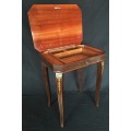 Vintage Italian Marquetry Jewelery Table fitted with Swiss Reuge Music Box