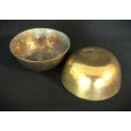 Pair of Vintage Brass Bowls