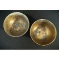 Pair of Vintage Brass Bowls