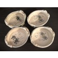 Four `Old Nick` Pottery Bowls