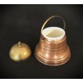 Vintage Lidded Copper and Brass Jar