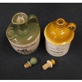 Vintage Ceramic Tullamore Dew and Hanepoot Flagons