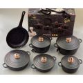 Haus Roland Die Casting Aluminum Cooking Set - Black