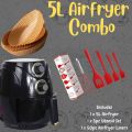 5l Air Fryer Combo With Utensil Set