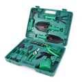 10 Piece Green Garden Tool Set With Carrying Case