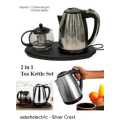 2in1 Silvercrest Tea Kettle set With Warming Tray