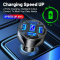 Super Fast Charger with Smart Chip - 4 charging ports car charger - (Dont mess your battery) LED Dis