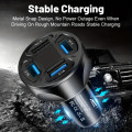 Super Fast Charger with Smart Chip - 4 charging ports car charger - (Dont mess your battery) LED Dis