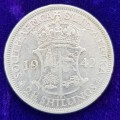 Union of South Africa: 1942 2 1/2 Silver Shillings