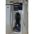 DIGITECH 3.5 MM STEREO AUDIO CABLE WITH 3.5 MM PLUG 3 MT LENGTH (2 IN A PACK)