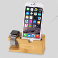 Natural Bamboo Phone and Watch Charging Stand