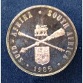 R1 1985 SILVER PROOF COIN - PARLIAMENT (1910 - 1985) IN SAM box