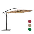 Offset Cantilever Patio Umbrella, Outdoor Hanging Umbrella with Cross Base